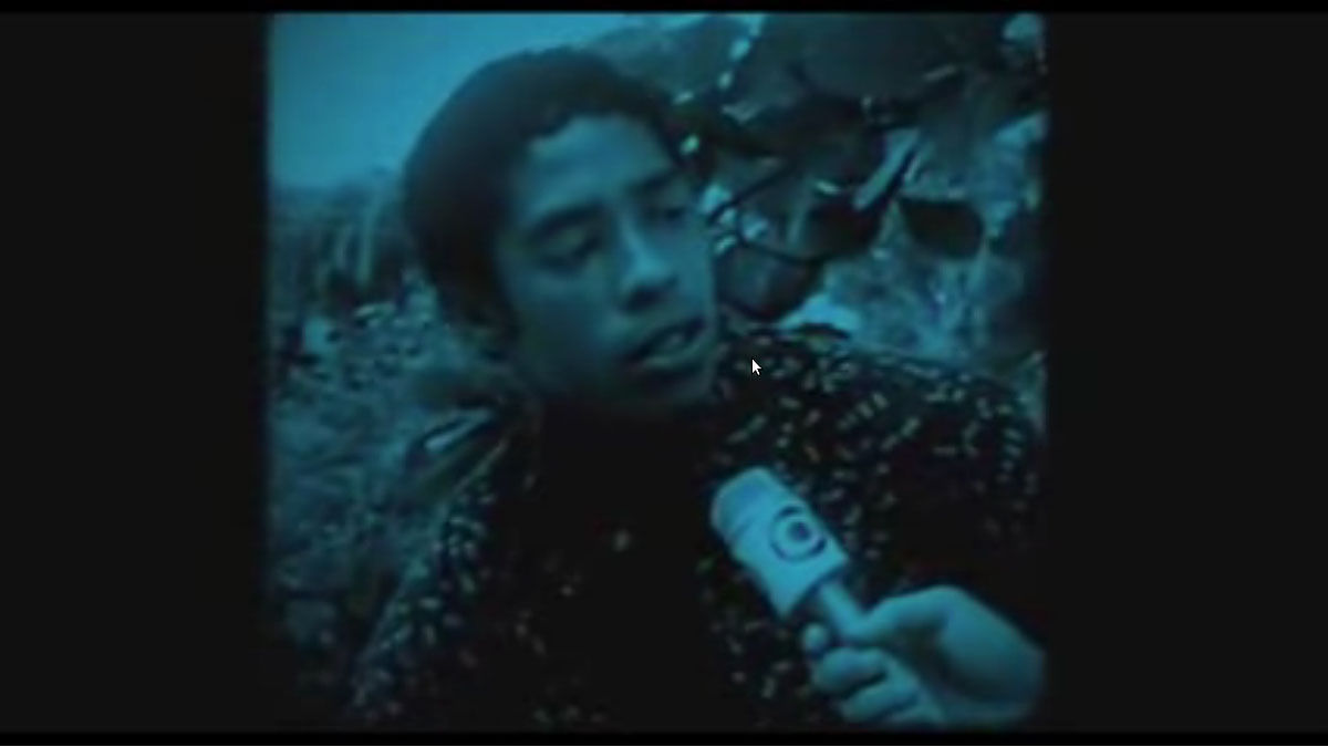 Entrevista do Jornal Nacional da década de 70 com o Mané Galinha verdadeiro. Crédito: Frame de vídeo.
